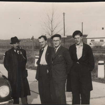 Zleva: Bruno Sojka, ?, Lubom&iacute;r Rek, Adolf Veřmiřovsk&yacute;