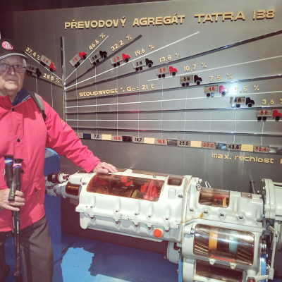 Anton&iacute;n Vurst v Muzeu n&aacute;kladn&iacute;ch automobilů Tatra (2023)
