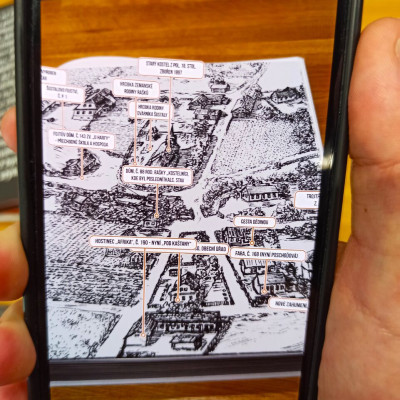 AR - mapa Kopřivnice okolo roku 1885